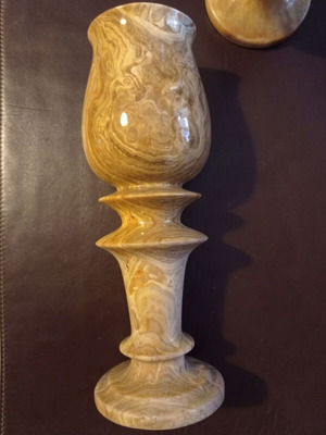 Onyx marble vase flower holder used No 2 EKG