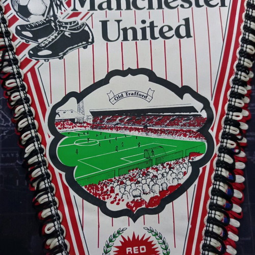 Manchester United banner like new, official replica