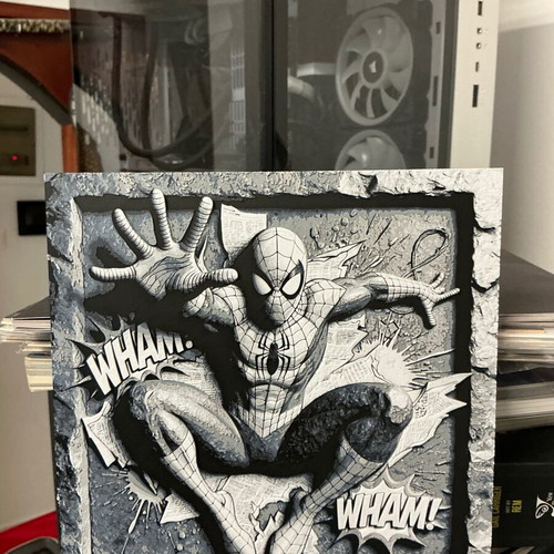 Spiderman Comics Style Decorative Plaque new, PLA material