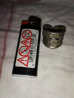 Dolphin ring used, not silver