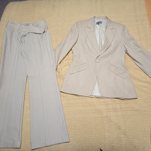 Marks & Spencer suit like new, beige, flattering fit