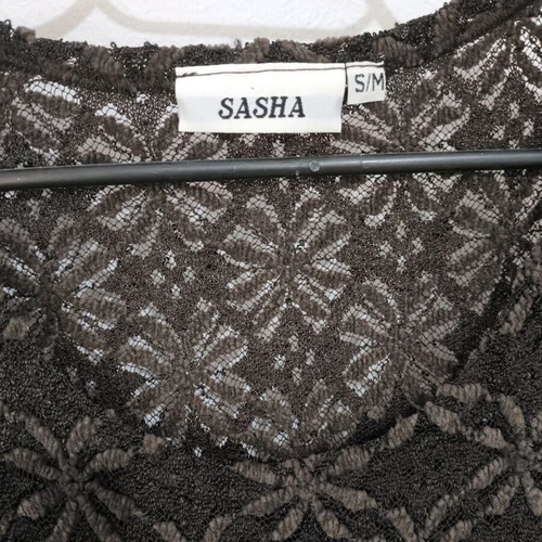Brown blouse with flower patterns like new