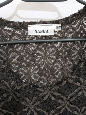 Brown blouse with flower patterns like new