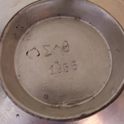 Copper pot used, collectible with engraved year 1956