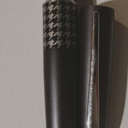 Pilot Japan pen used, gray with black accents