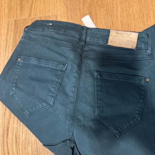 Zara fitted pants green used, size S 36 8