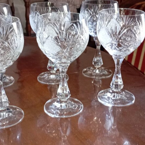 Crystal Water Glasses set of 6 like new