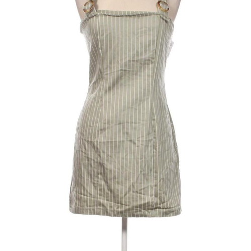 Bershka dress size L khaki striped mini -  5,00 - Vendora.cy