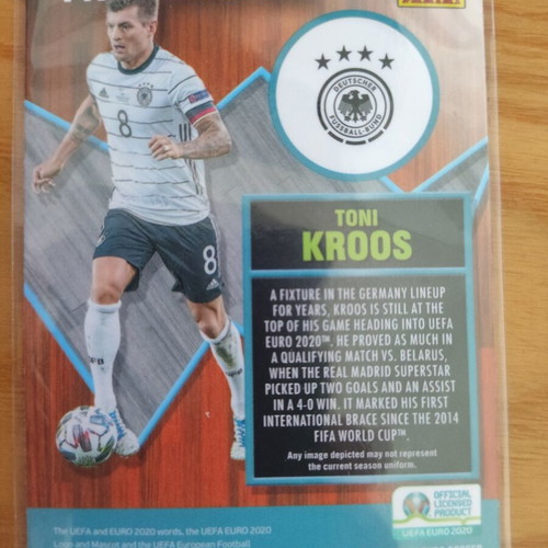 Panini Mosaic Euro 2020 Toni Kroos Germany Pitch Masters card like new