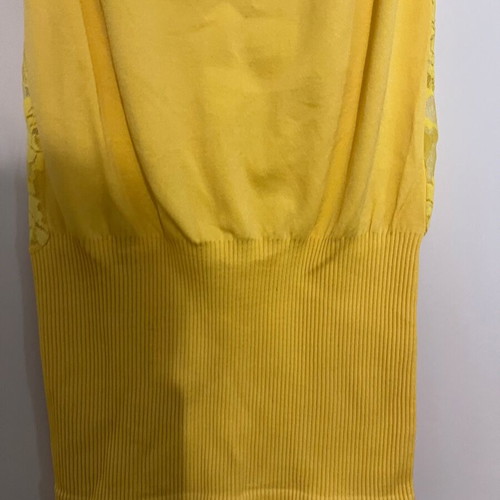 Sleeveless top like new, yellow, size S