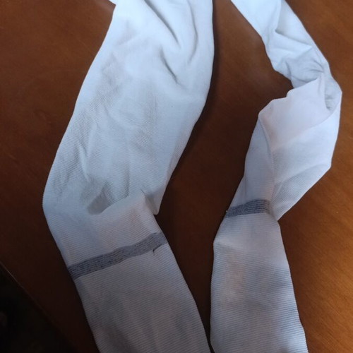 Antithrombotic Socks like new, size 2, open toe, silicone top