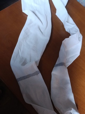 Antithrombotic Socks like new, size 2, open toe, silicone top