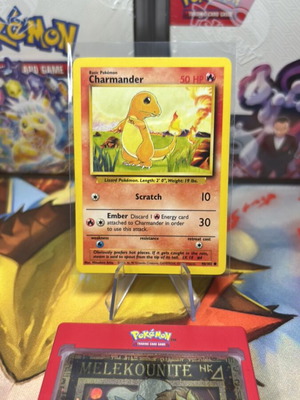 Pokemon card Charmander base set μεταχειρισμένο
