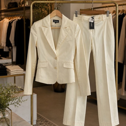 Toi&Moi women's beige suit set new with tags