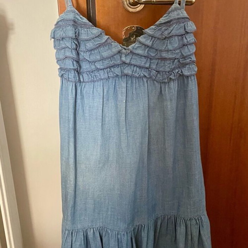 Zara denim dress size S like new, blue