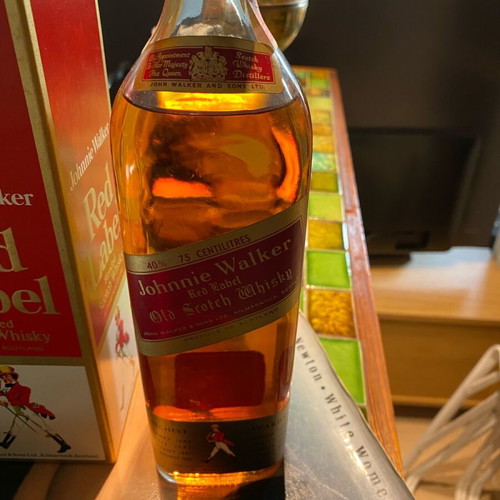 Johnnie Walker Red Label whisky 1968 new, sealed