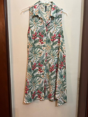 Mini floral shirt dress Noobass