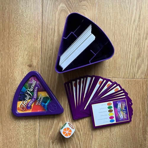 Trivial Pursuit Genus Edition board game like new, pocket size