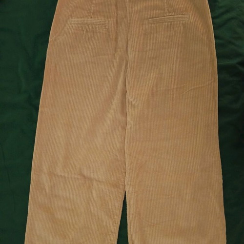 Reserved beige corduroy palazzo fit pants XL like new
