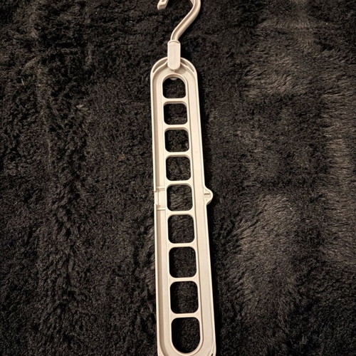 Set of 10 used closet organization hangers and accessories