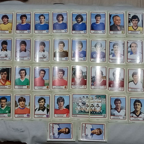 Panini Football 1981 1982 used football stickers 42 pieces