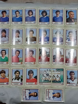 Panini Football 1981 1982 used football stickers 42 pieces