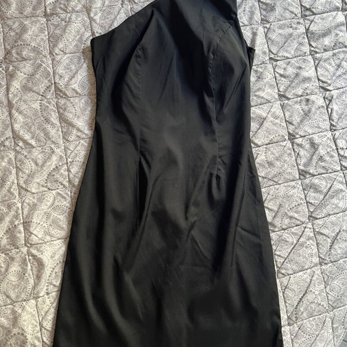 Satin women's dress like new, black, size L