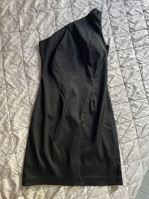 Satin women's dress like new, black, size L
