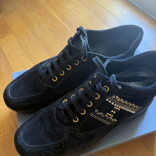 Hogan Interactive H sneakers with strass, size 40, black