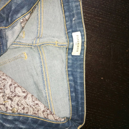 Women's slim denim pants like new, blue