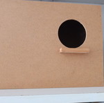 Wooden breeding bird nest