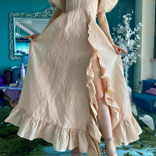 Ethereal long nude dress Sister Jane new, size XS