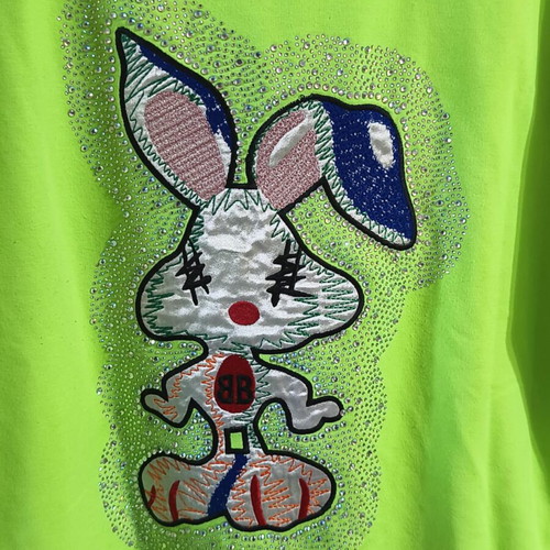 Tracksuit set with rhinestones like new, sizes S-M-L, neon green and black