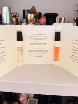 Σετ δοκιμαστικών αρωμάτων Jo Malone Yellow Hibiscus και Red Hibiscus Eau de Parfum 1,5 ml