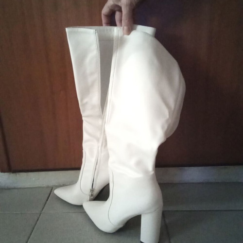 Luigi white boots like new, size 38