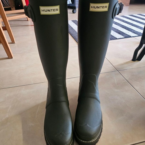 Hunter boots size 39, like new, green