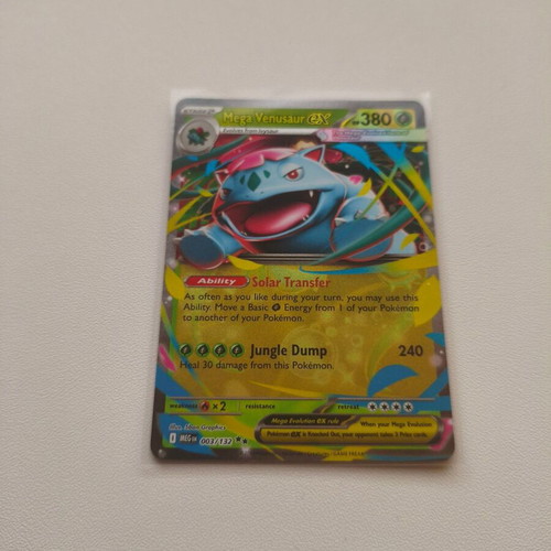 Mega Venusaur EX Pokemon card new, Mega Evolution