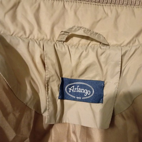 Women's down jacket used, beige, size S/M