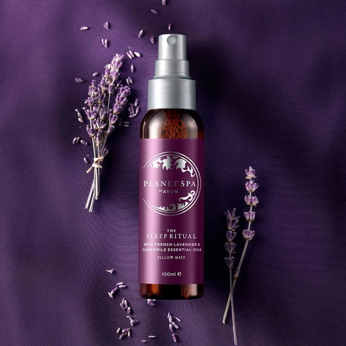 Avon Planet Spa Relaxation and Sleep Set with Pillow Mist and Hand Cream, lavender and chamomile