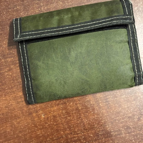Wallet used, green color