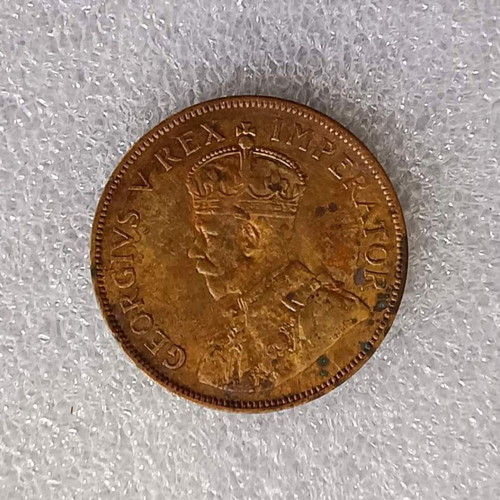 South Africa 1 Penny Coin 1936 used, copper