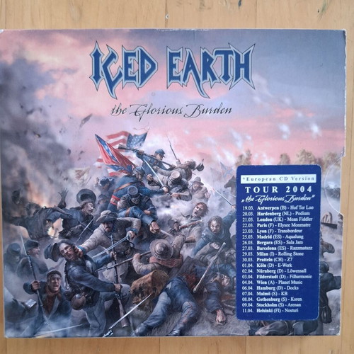 Iced Earth The Glorious Burden double CD like new with slipcase and booklet