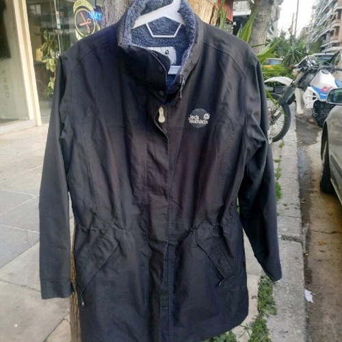 Jack Wolfskin women's long jacket used, black, size XL