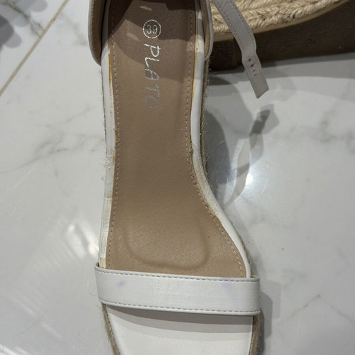 Platform espadrilles white, worn but very good condition