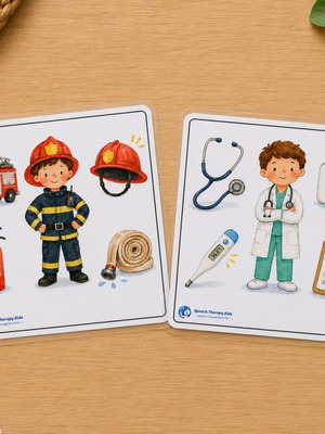 Educational Profession Cards set of 20 new, vocabulary learning