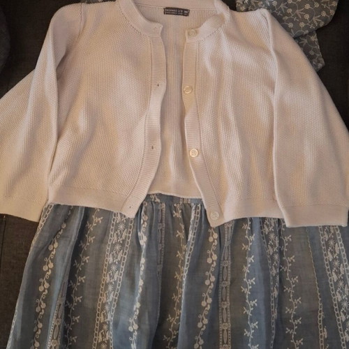 Zara dress with white jacket, like new, 2-3 years