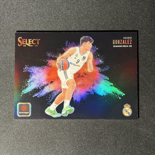 Hugo Gonzalez Select EuroLeague Black Color Blast 2025-26 SSP card like new