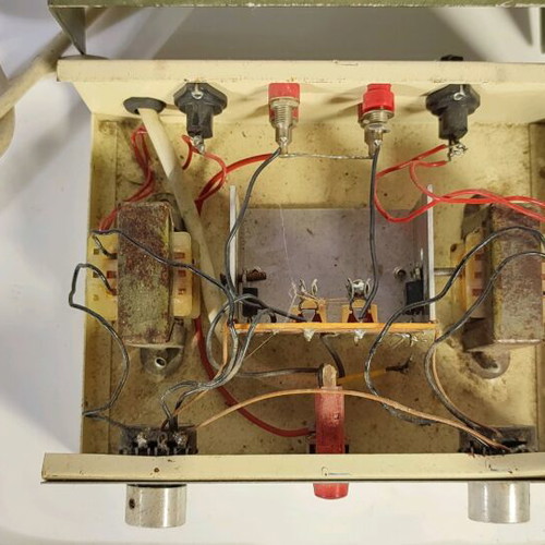 Analog light controller used, old triple socket