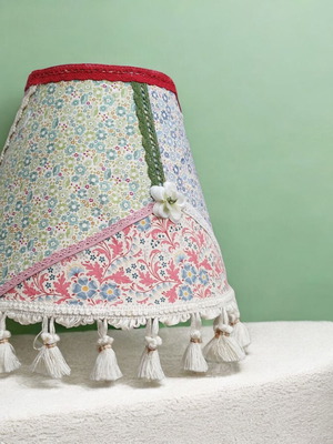 Φωτιστικό οροφής flowers patchwork χειροποίητο, διαστάσεις 35x25x15, E27