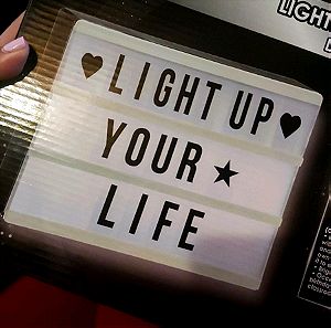led lightbox & γράμματα!